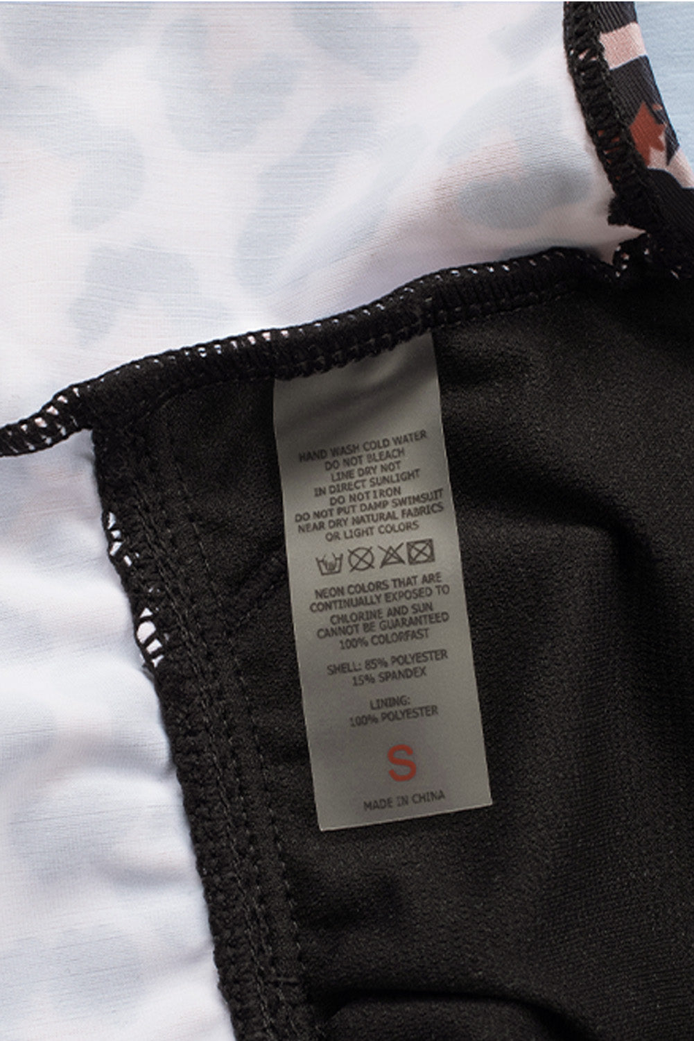 Ruffled Leopard Tankini Top and Solid Color Panty Swimwear