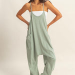 HYFVE Relaxed Fit Mineral Washed Overalls with Pockets