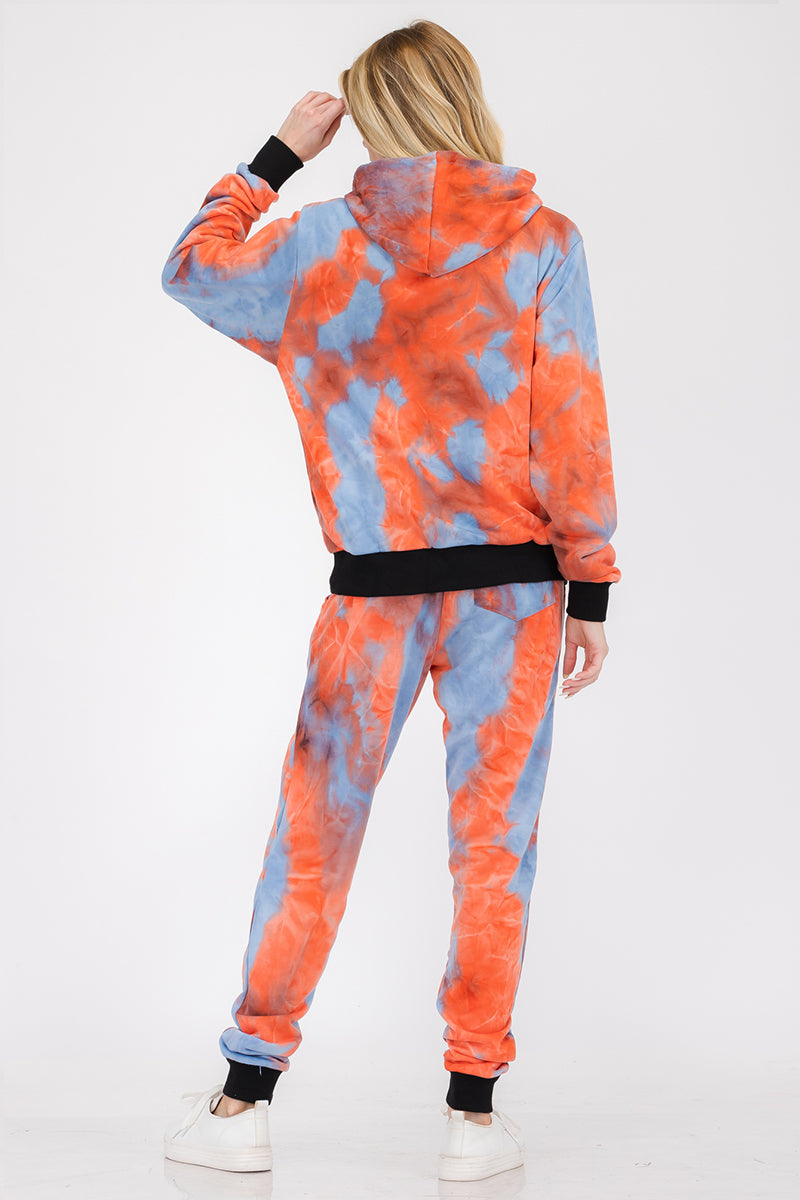 Cotton Tye Dye Lounge Wear Sweat Set