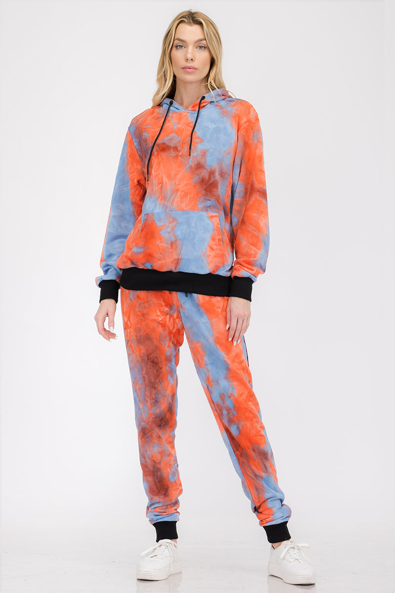 Cotton Tye Dye Lounge Wear Sweat Set