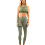 Huntington Set - Leggings & Sports Bra - Olive Green