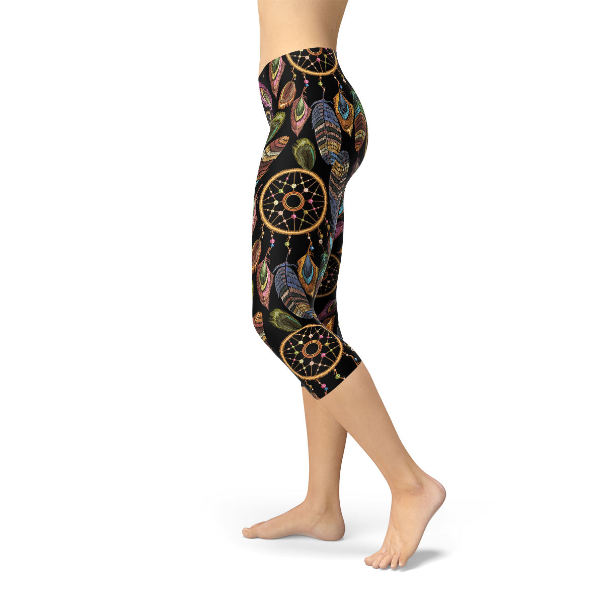 Womens Dreamcatcher Leggings - Capri