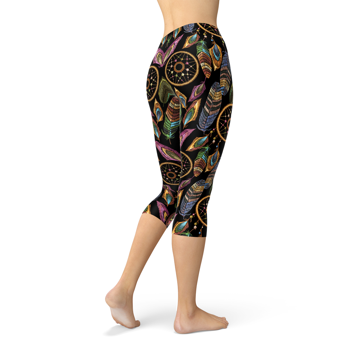 Womens Dreamcatcher Leggings - Capri