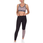 Jordena Leggings & Sports Bra Set - Black & Leopard Print