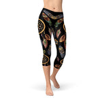 Womens Dreamcatcher Leggings - Capri